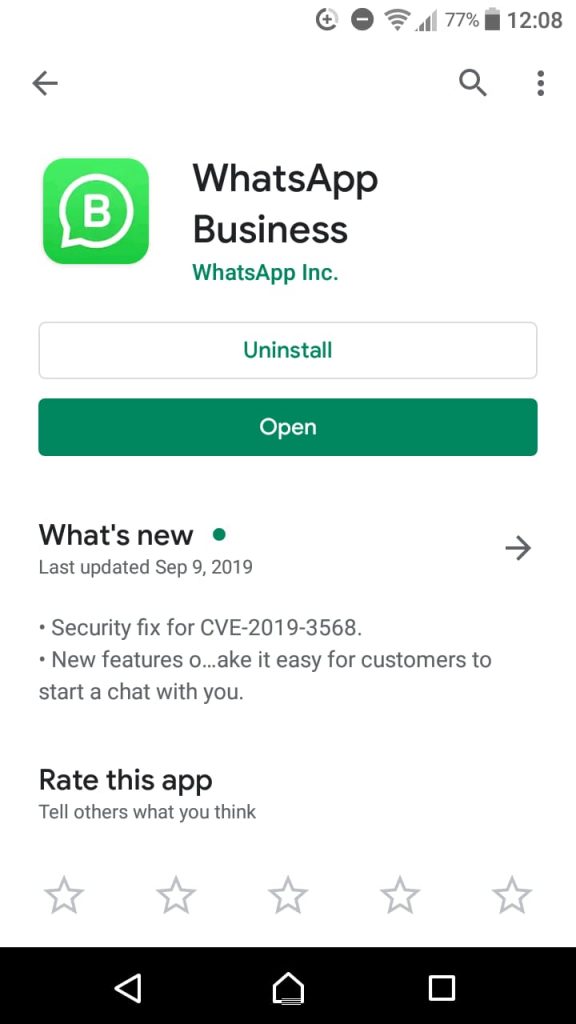 whatsapp app business