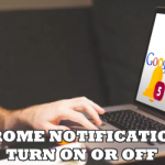 Turn on or off Google Chrome Notifications