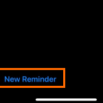 iPhone iOS 13 Reminders Add New Reminder