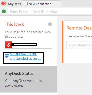 Anydesk unattended access record tightvnc session