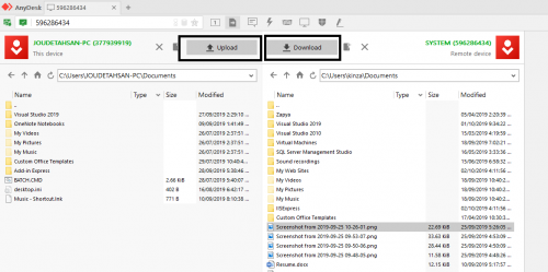 How to transfer files from anydesk polymail and google labels