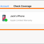 Apple Support App Account Check Coverage Choose iPhone