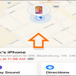 iPhone Find My app Devices Pull Up Menu