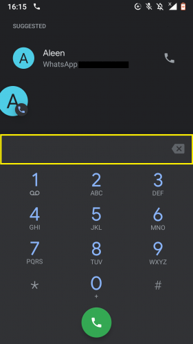 Dialing number of second caller while making a 3-way call on Android.