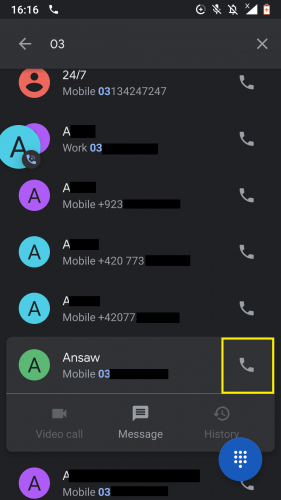 Adding the second called in a 3-way call on Android.