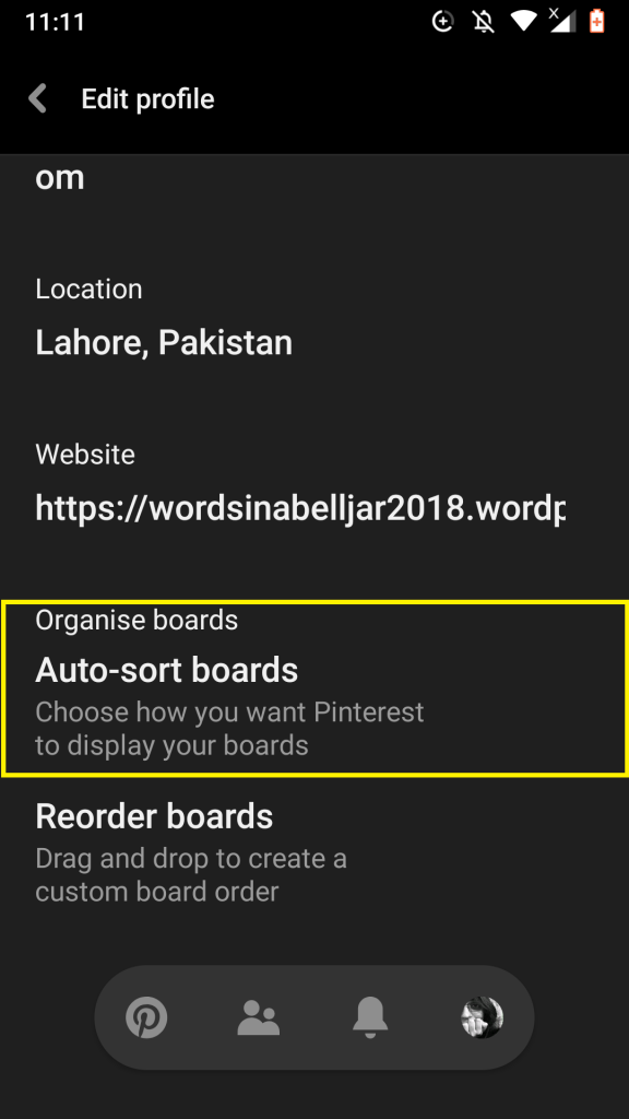 How To Order Your Boards On Pinterest