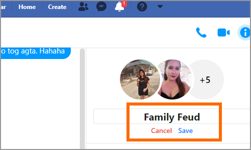How to change like button on facebook chat