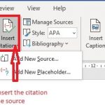 Referencing in ms word 2