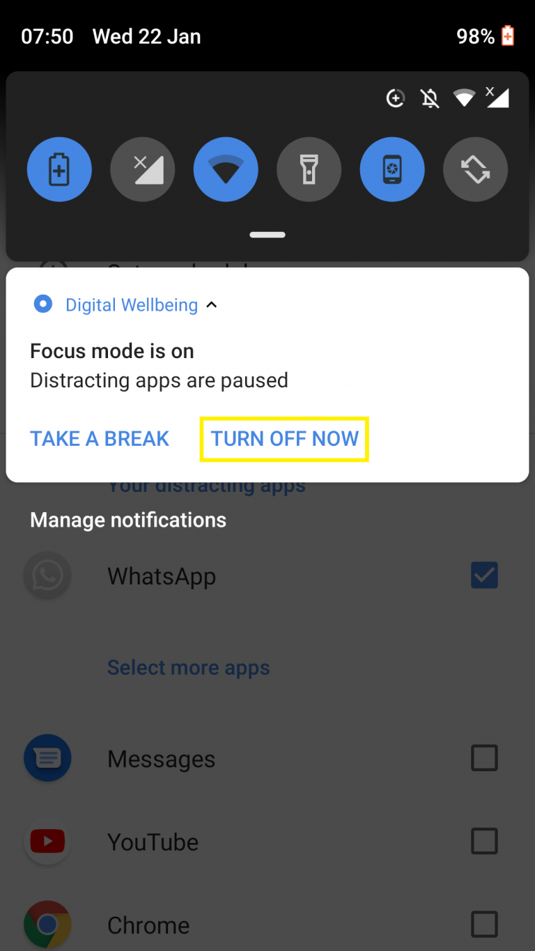 turn off focusbar turn off focusbar