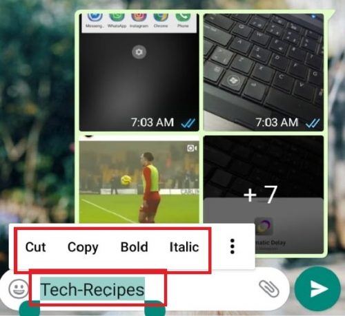 كيفية جريئة ، مائل ، و Monospace رسائل Whatsapp الخاصة بك بسهولة 6