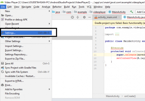 how to install sdk for android studio