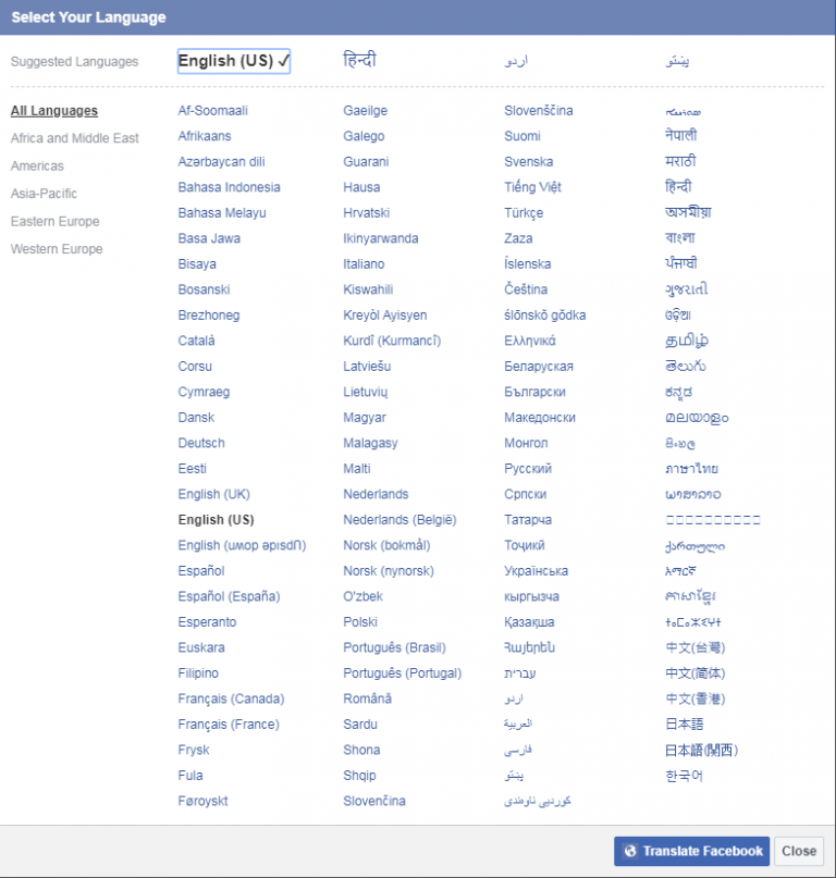 How to Change your Facebook Language (2020 Updated)