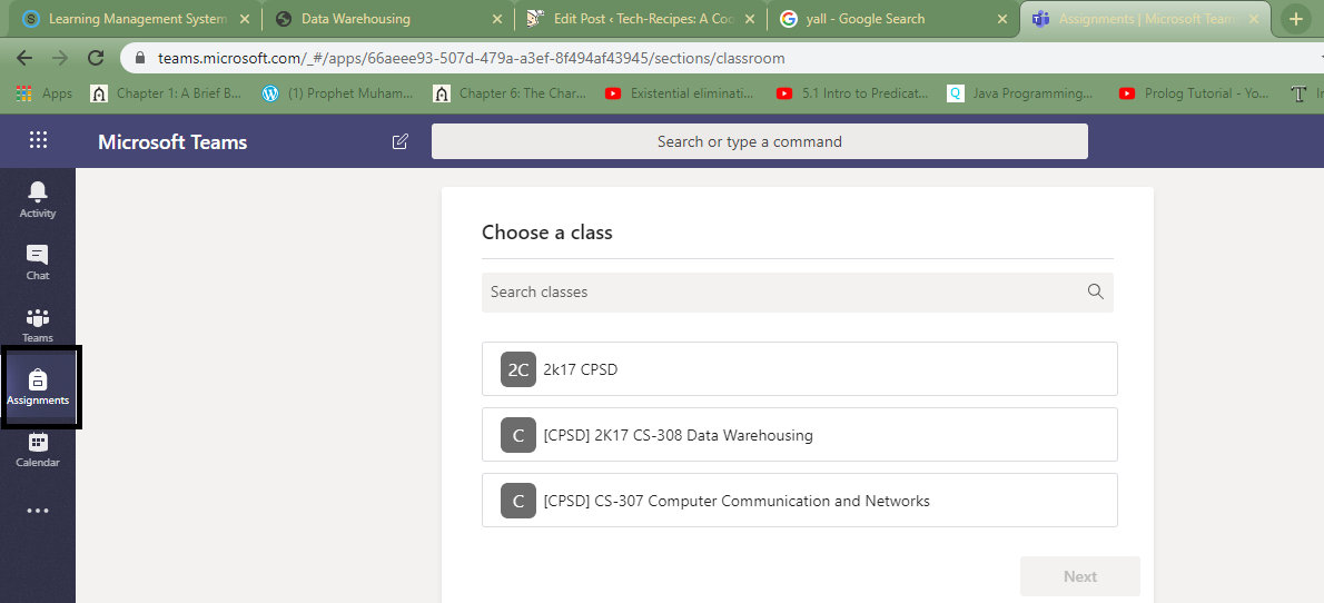 how to submit assignment in teams