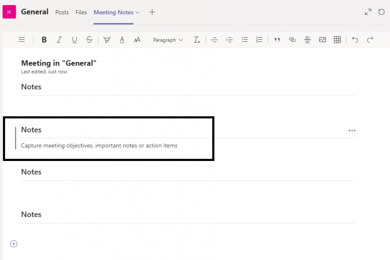 How to Create Meeting Minutes During MS Teams Conference Call