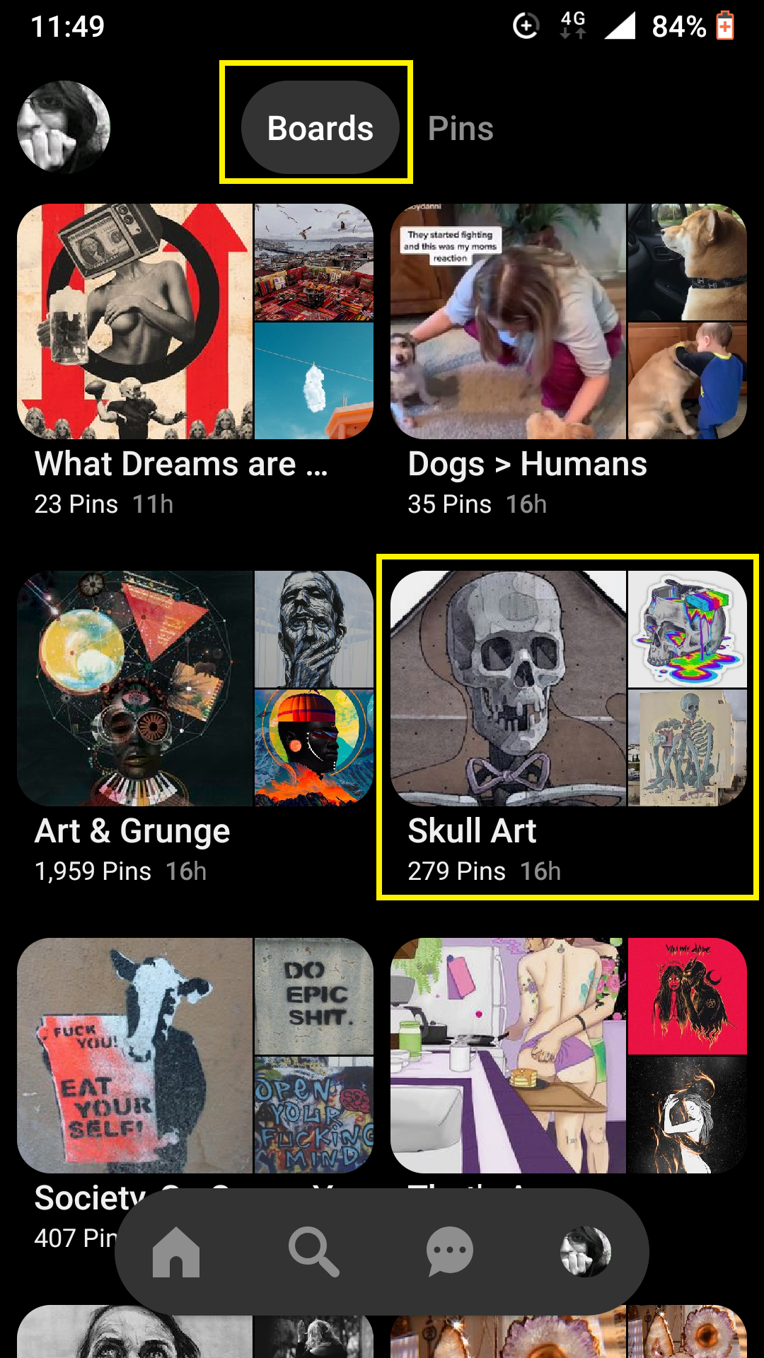 Pinterest for Android How to Move, Reorder and Hide Pins