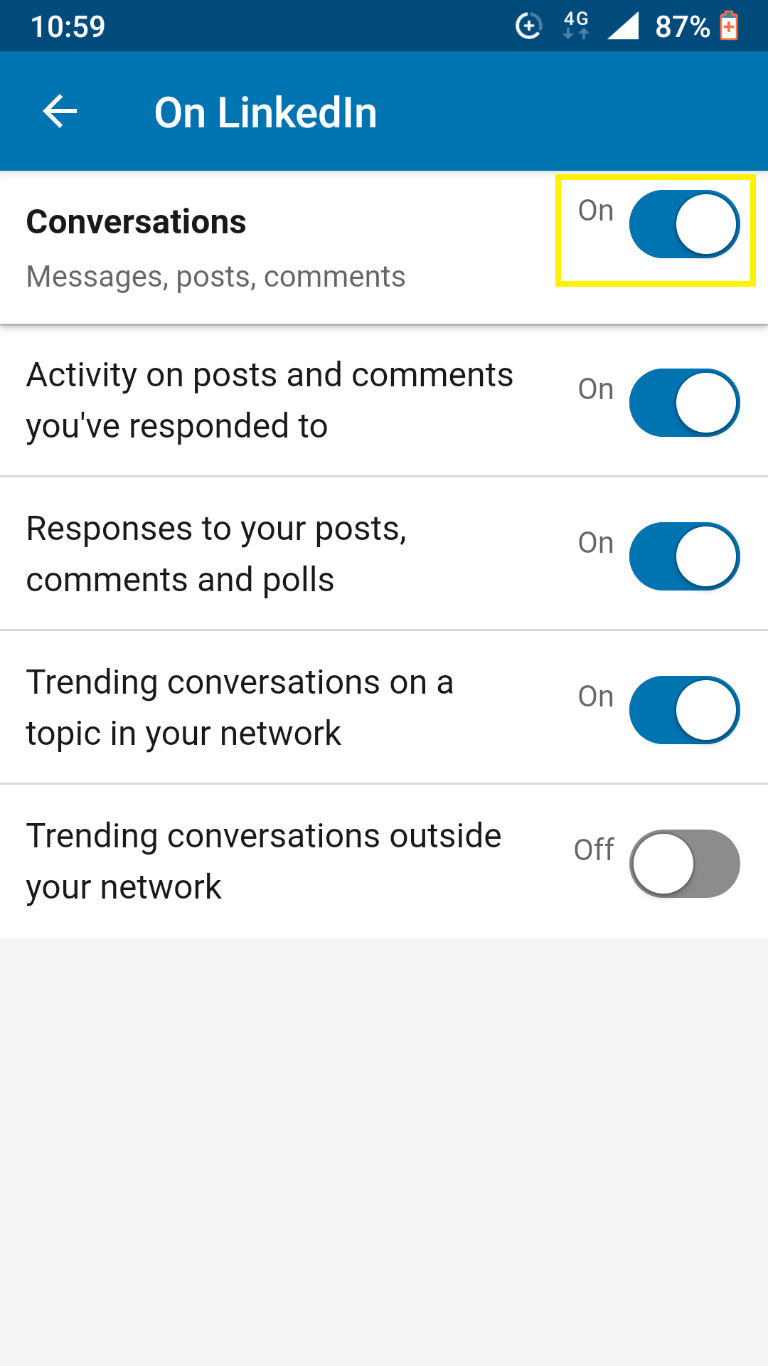 How to Manage Notifications in LinkedIn