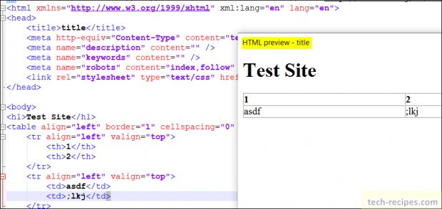 Notepad++ Plugins - HTML Preview