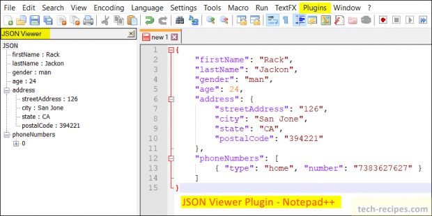 Notepad++ Plugins - JSON Viewer