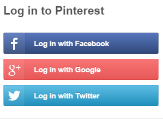 Log in and out of Pinterest