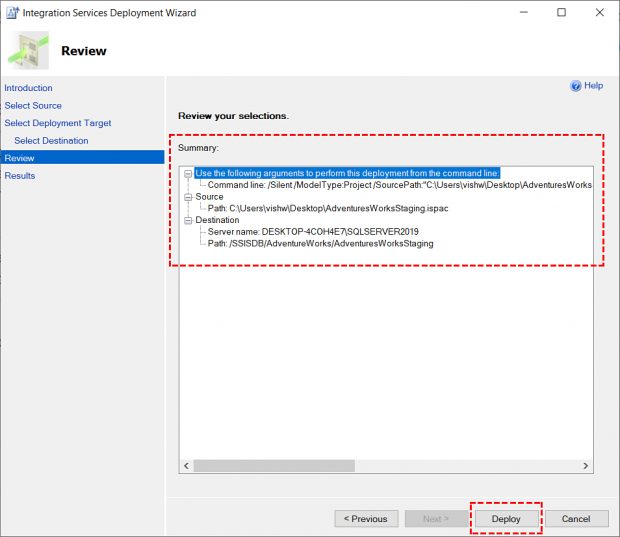 Deploy SSIS Packages & ISPAC File Using SQL Server 