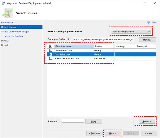 Deploy SSIS Packages & ISPAC File Using SQL Server