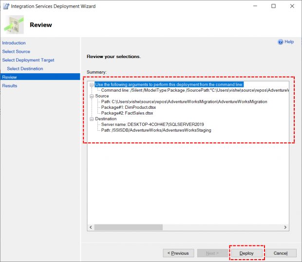 Deploy SSIS Packages & ISPAC File Using SQL Server