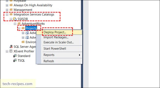 Deploy SSIS Packages & ISPAC File Using SQL Server