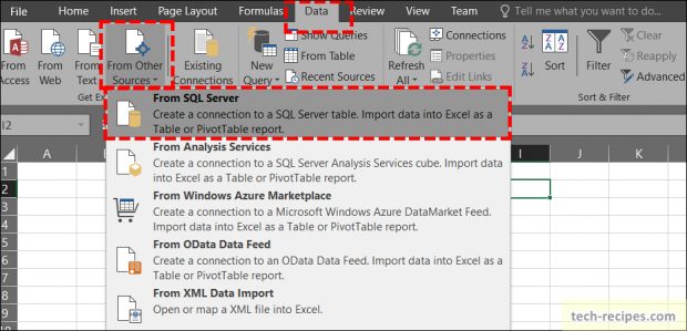 Import SQL Server Data To Excel Pivot Table