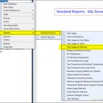 Standard Reports – SSMS – SQL Server