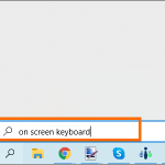 Windows Search On Screen Keyboard
