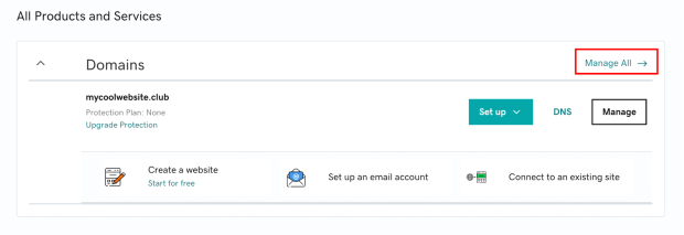 GoDaddy Domain Forwarding Step 4