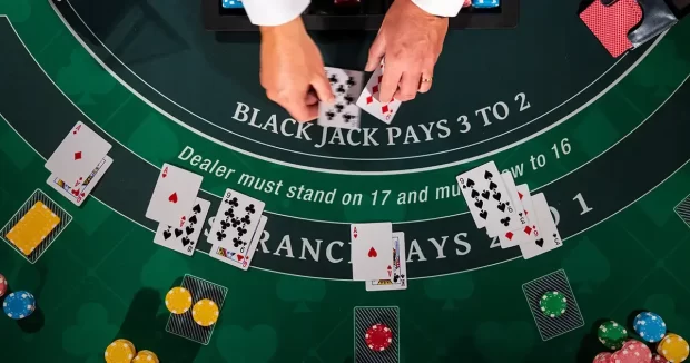 Blackjack table live casinos