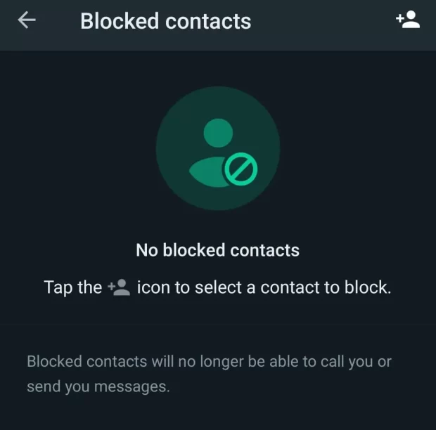 How to Customize Settings on WhatsApp - Blocked Contacts
