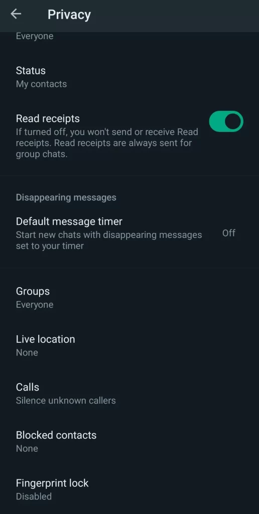 Customize Settings on WhatsApp - overview