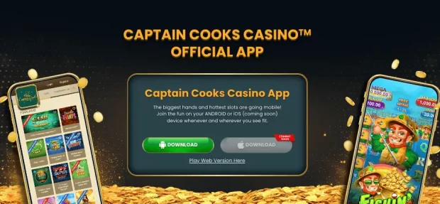 captain cooks casino app