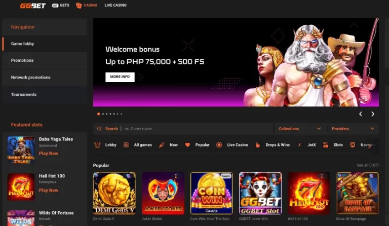 GGbet Philippines Review – PHP 75,000 Bonus + 500 Free Spins, Is It Legit?
