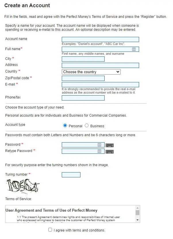 Depositing and Withdrawing with Perfect Money