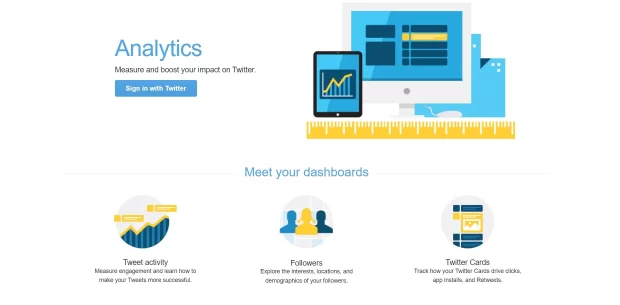 Twitter Analytics sign in