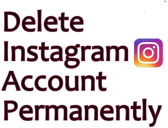 delete instagram account