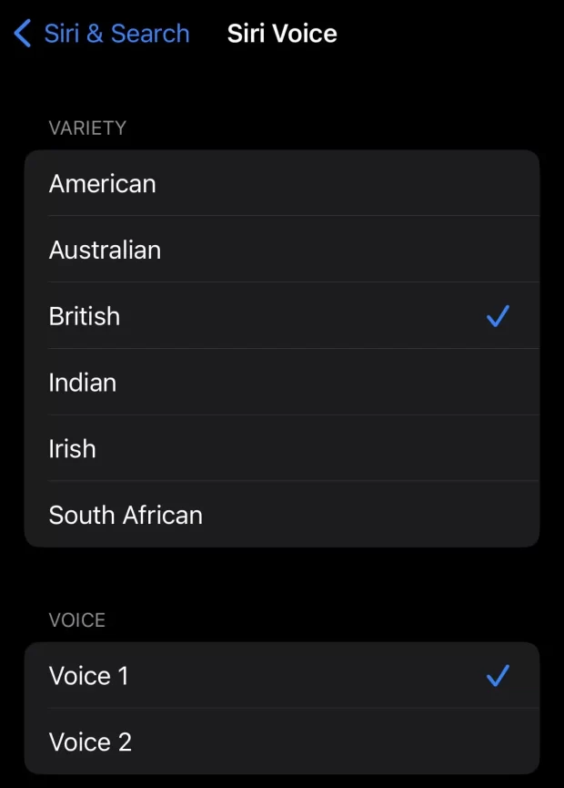 siri other voices iphone