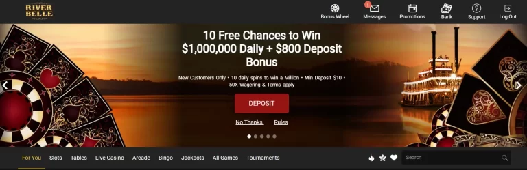 Discover River Belle Casino Canada – Get $800 Bonus!