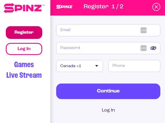 Step-by-Step Guide to Creating an Account at Spinz Casino