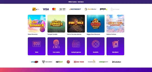 Banking and Payments at Wildz Casino