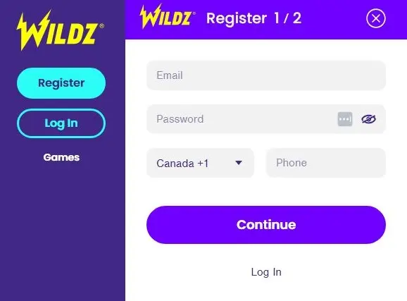 Step-by-Step Guide to Creating an Account at Wildz Casino
