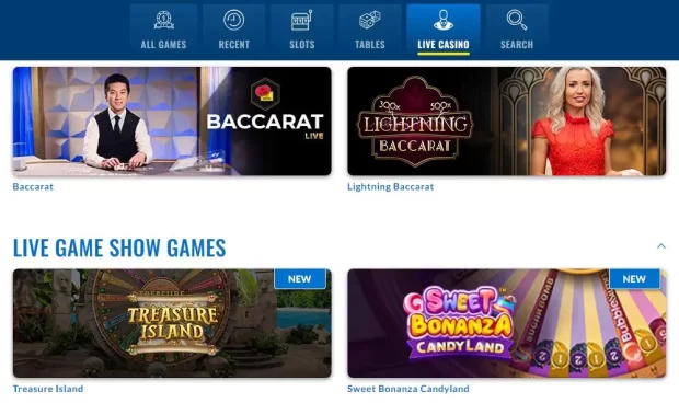OLG Casino Game Selection