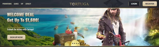 Tortuga Casino Canada Captain Welcome Pack