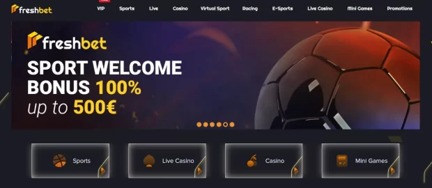 Freshbet Sports Welcome bonus