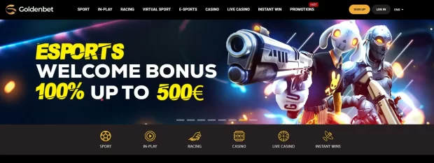 Goldenbet eSports Welcome Bonus