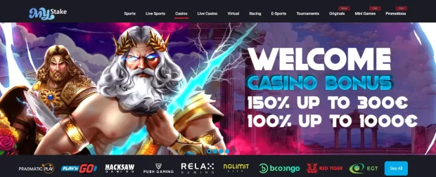 MyStake Casino Welcome bonus