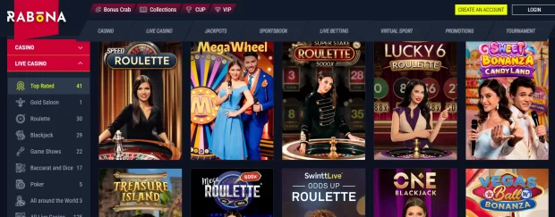 Rabona Live Casino Games